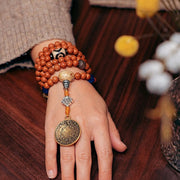 Buddha Stones Tibet Bodhi Seed 108 Mala Beads Wisdom Peace Bracelet Necklace Mala Bracelet BS 12