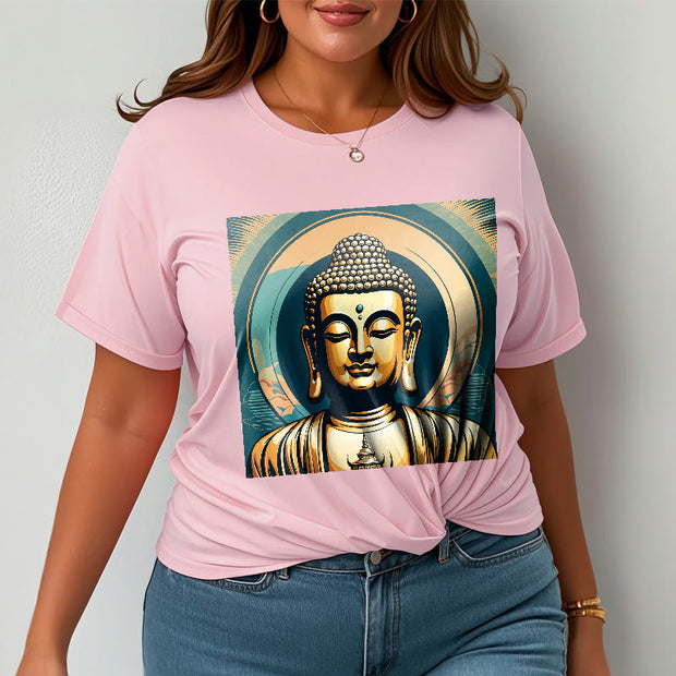 Buddha Stones Aura Golden Buddha Tee T-shirt