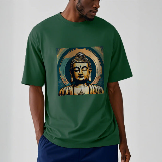 Buddha Stones Aura Golden Buddha Tee T-shirt