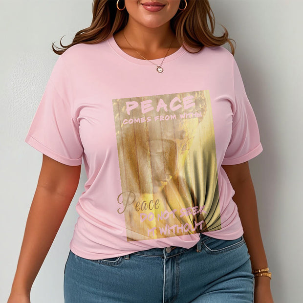 Buddha Stones Peace Comes From Within Tee T-shirt