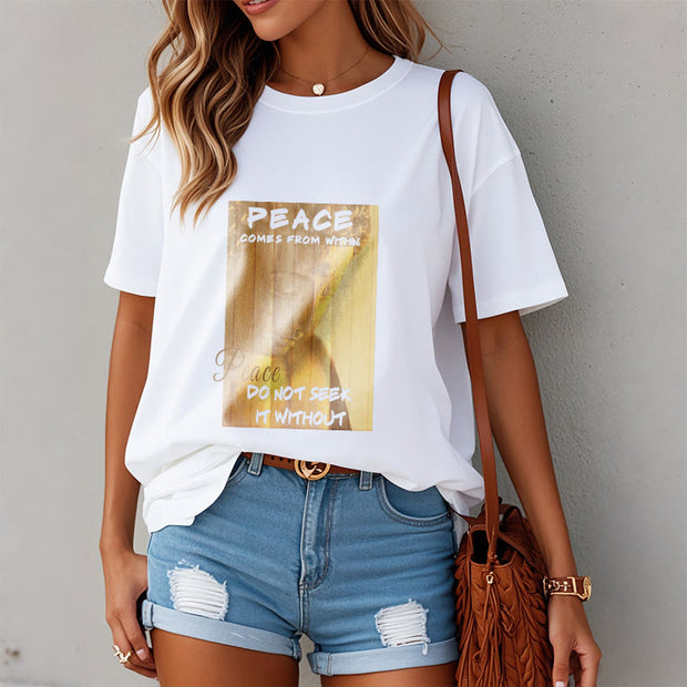 Buddha Stones Peace Comes From Within Tee T-shirt