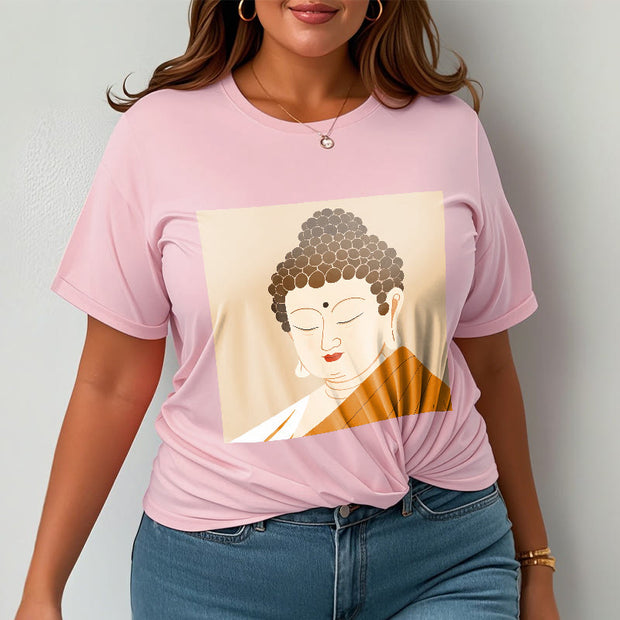 Buddha Stones Close Eyes And Relax Buddha Tee T-shirt