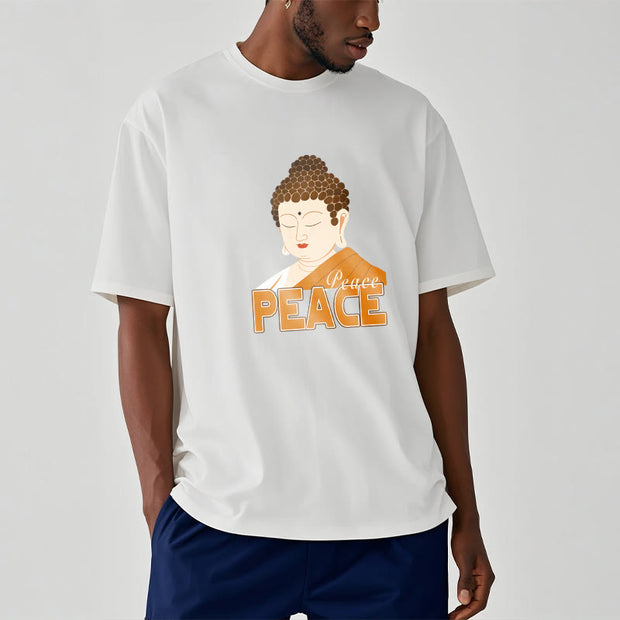 Buddha Stones Close Eyes Peace Buddha Tee T-shirt