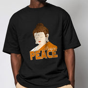 Buddha Stones Close Eyes Peace Buddha Tee T-shirt