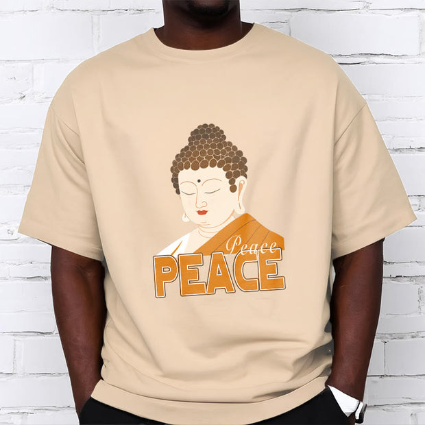 Buddha Stones Close Eyes Peace Buddha Tee T-shirt