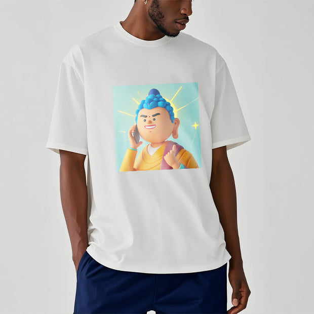 Buddha Stones Funny Cartoon Buddha Tee T-shirt