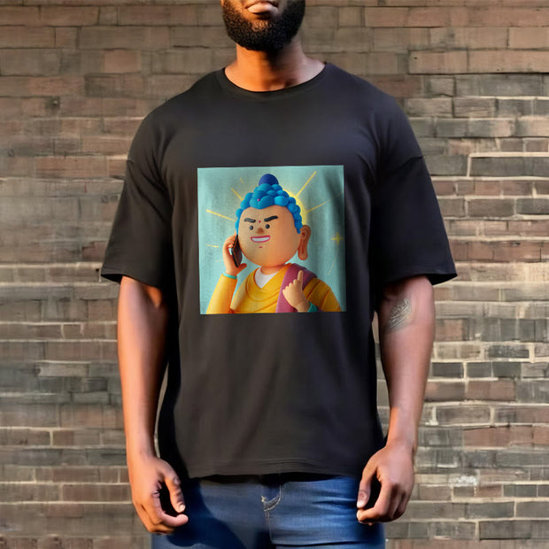 Buddha Stones Funny Cartoon Buddha Tee T-shirt