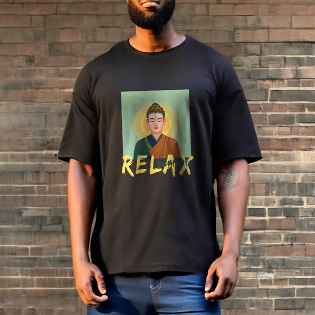 Buddha Stones Buddha Says Relax Buddha Tee T-shirt