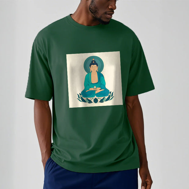 Buddha Stones Lotus Meditation Buddha Tee T-shirt