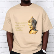 Buddha Stones A Disciplined Mind Brings Happiness Buddha Tee T-shirt