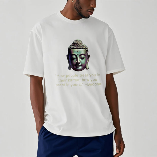 Buddha Stones How People Treat You Is Their Karma Buddha Tee T-shirt