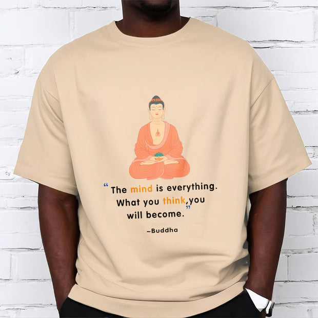 Buddha Stones The Mind Is Everything Meditation Buddha Tee T-shirt