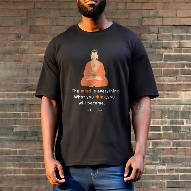 Buddha Stones The Mind Is Everything Meditation Buddha Tee T-shirt