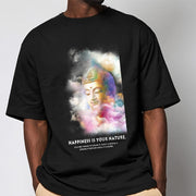 Buddha Stones Happiness Is Your Nature Tee T-shirt