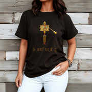 Buddha Stones Sanskrit OM NAMAH SHIVAYA Prayer Wheel Tee T-shirt