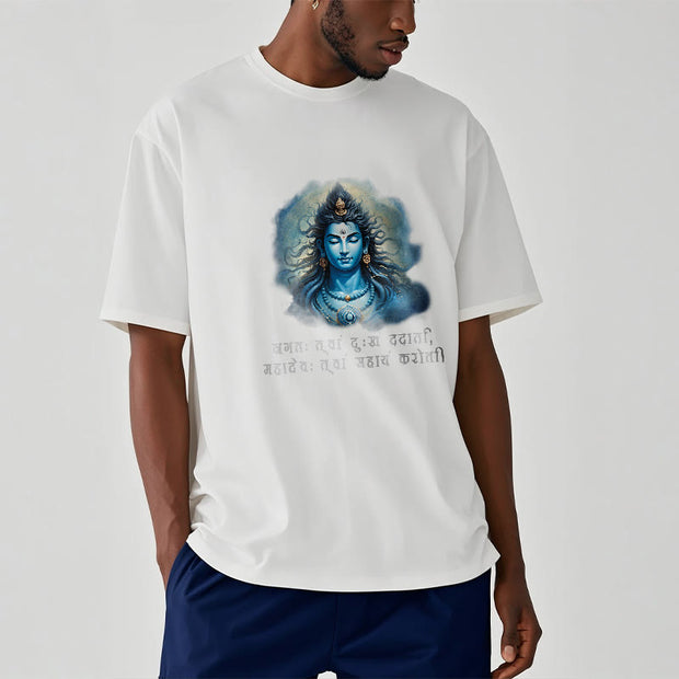 Buddha Stones Sanskrit Mahadev Comes To Your Aid Tee T-shirt