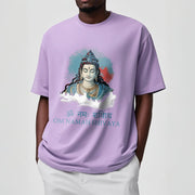 Buddha Stones Sanskrit OM NAMAH SHIVAYA Colorful Clouds Tee T-shirt