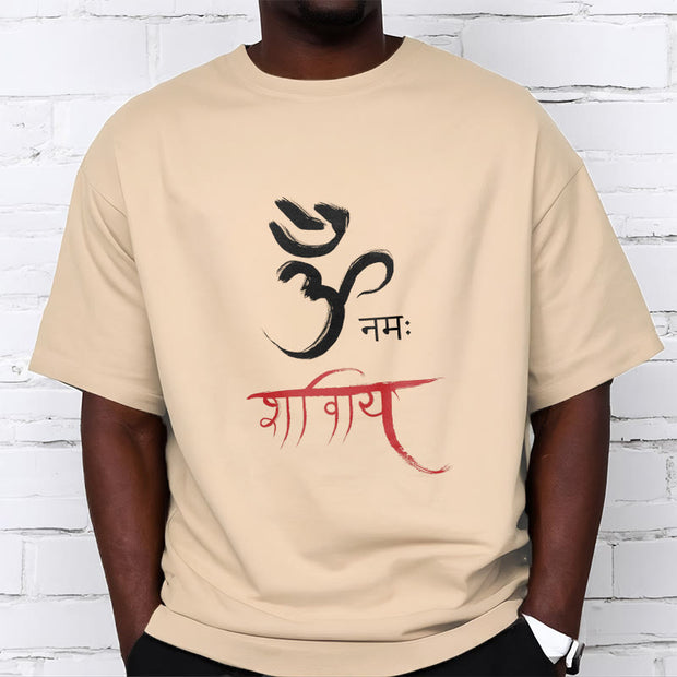 Buddha Stones OM NAMAH SHIVAYA Mantra Sanskrit Tee T-shirt