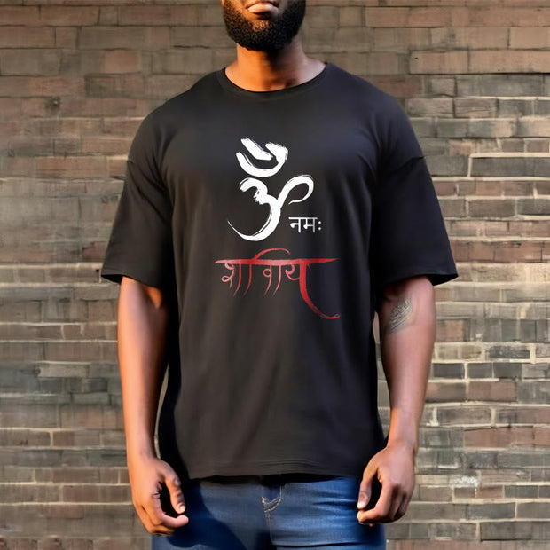 Buddha Stones OM NAMAH SHIVAYA Mantra Sanskrit Tee T-shirt