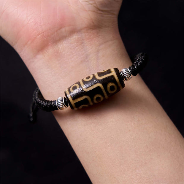 FREE Today: Increase Wisdom And Wealth Tibetan Nine-Eye Dzi Bead Three-eyed Dzi Bead Rope Bracelet FREE FREE 3