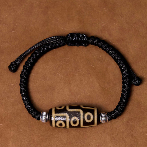 FREE Today: Increase Wisdom And Wealth Tibetan Nine-Eye Dzi Bead Three-eyed Dzi Bead Rope Bracelet FREE FREE 4