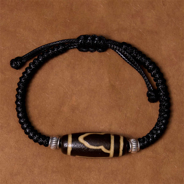 FREE Today: Increase Wisdom And Wealth Tibetan Nine-Eye Dzi Bead Three-eyed Dzi Bead Rope Bracelet FREE FREE 9