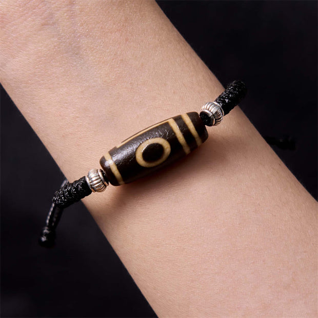 FREE Today: Increase Wisdom And Wealth Tibetan Nine-Eye Dzi Bead Three-eyed Dzi Bead Rope Bracelet FREE FREE 10