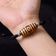 FREE Today: Increase Wisdom And Wealth Tibetan Nine-Eye Dzi Bead Three-eyed Dzi Bead Rope Bracelet FREE FREE 18