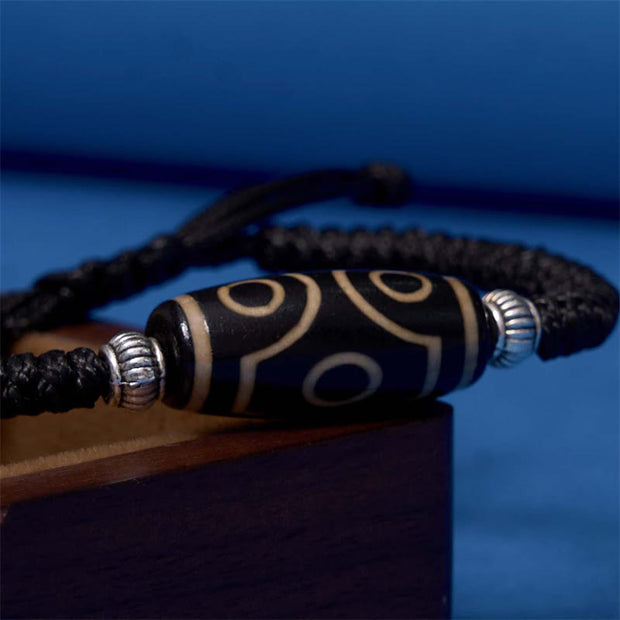 FREE Today: Increase Wisdom And Wealth Tibetan Nine-Eye Dzi Bead Three-eyed Dzi Bead Rope Bracelet FREE FREE 25