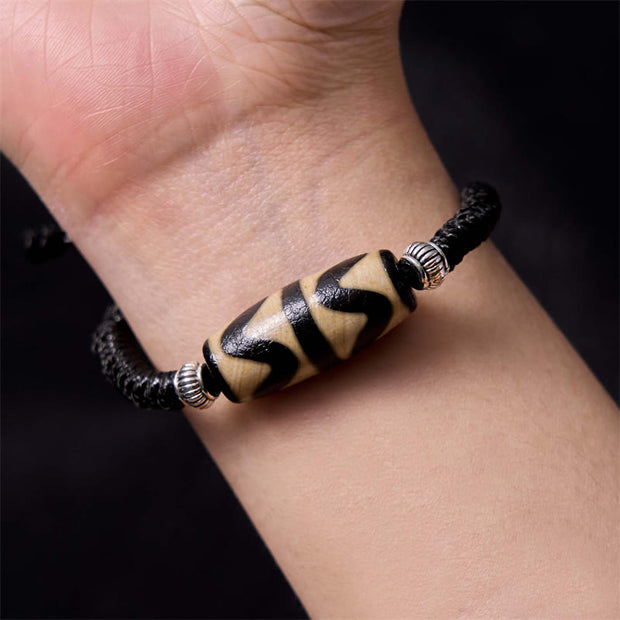 FREE Today: Increase Wisdom And Wealth Tibetan Nine-Eye Dzi Bead Three-eyed Dzi Bead Rope Bracelet FREE FREE 29