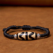 FREE Today: Increase Wisdom And Wealth Tibetan Nine-Eye Dzi Bead Three-eyed Dzi Bead Rope Bracelet FREE FREE Dzi Bead(Wrist Circumference 14-16cm)