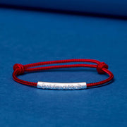 FREE Today: Luck Connection Handmade 999 Sterling Silver Om Mani Padme Hum Red Rope Bracelet FREE FREE 2