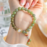 FREE Today: Promote New Beginnings Jade Sandalwood Bamboo Pearl Bracelet FREE FREE 3