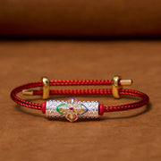 Buddha Stones Copper Luck Red String Bracelet