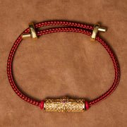 Buddha Stones Copper Luck Red String Bracelet