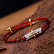 FREE Today: Mindfulness Thinking Four-Faced Buddha Copper String Bracelet FREE FREE Silver Gold Flower Red String(Wrist Circumference: 14-20cm)