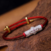 FREE Today: Mindfulness Thinking Four-Faced Buddha Copper String Bracelet FREE FREE Silver Red String(Wrist Circumference: 14-20cm)