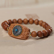 FREE Today: Balance and Sooth Small Leaf Red Sandalwood Green Sandalwood Six True Words Bracelet FREE FREE 12