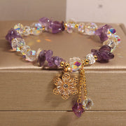 FREE Today: Inner Peace Healing Amethyst Citrine White Crystal Zircon Flower Bracelet FREE FREE 4