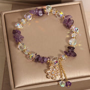 FREE Today: Inner Peace Healing Amethyst Citrine White Crystal Zircon Flower Bracelet FREE FREE 2