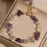 FREE Today: Inner Peace Healing Amethyst Citrine White Crystal Zircon Flower Bracelet FREE FREE 3