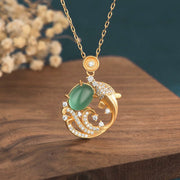 FREE Today: Auspiciousness And Happiness Green Chalcedony Koi Fish Necklace Pendant FREE FREE Koi Fish Green Chalcedony