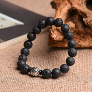 FREE Today: Relieve Anxiety Lava Rock Beads White Copper PiXiu Bracelet FREE FREE 2