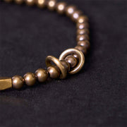Buddha Stones "Wishing You Balance and Strength" Brass Bracelet Includes Gift Message Card - image 4