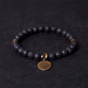 Buddha Stones Natural Lava Rock Beads Calm Support Healing Bracelet