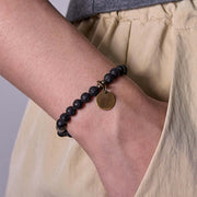 Buddha Stones Natural Lava Rock Beads Calm Support Healing Bracelet