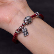 Buddha Stones 925 Sterling Silver Elephant Safe And Well Amulet Charm Strength Bracelet