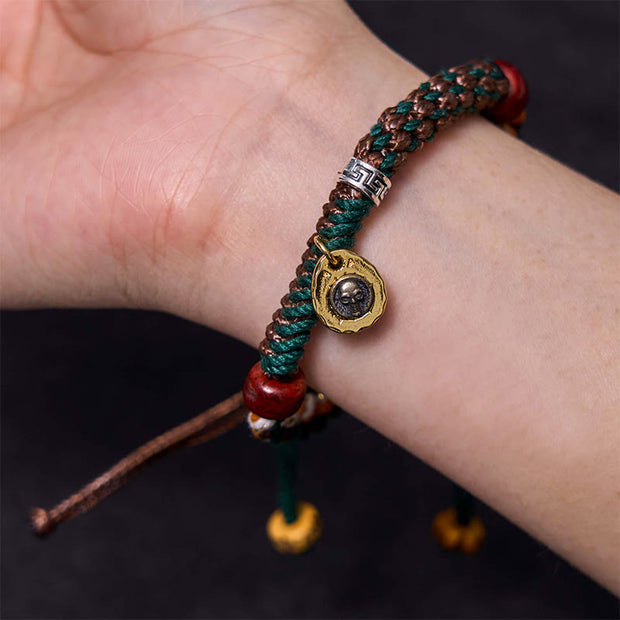Buddha Stones "Cheers to Harmony and Blessings" Tibetan Rope Bracelet Includes Gift Message Card - image 10