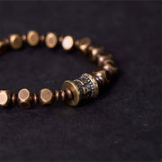 Buddha Stones "Wishing You Balance and Strength" Brass Amulet Bracelet Includes Gift Message Card - image 12