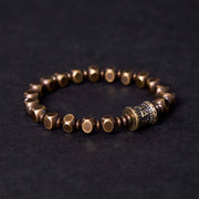 Buddha Stones "Wishing You Balance and Strength" Brass Amulet Bracelet Includes Gift Message Card - image 3